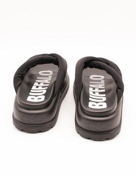 Sandalia Buffalo 1602277 Palma Cross Negro de Mujer