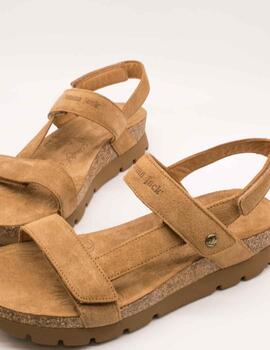 Sandalia Panama Jack Selma B10 Velour Cuero de Mujer