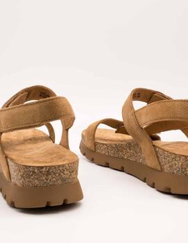 Sandalia Panama Jack Selma B10 Velour Cuero de Mujer