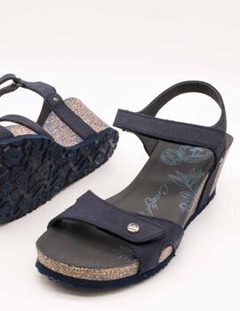 Sandalia Panama Jack Julia Basics B10 Marino de Mujer