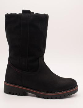 Bota Nival Bonn1955 negro tex de mujer.