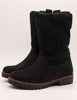 Bota Nival Bonn1955 negro tex de mujer.