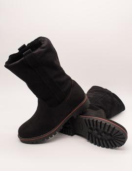Bota Nival Bonn1955 negro tex de mujer.