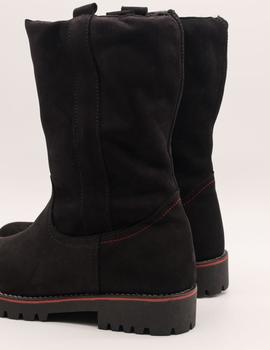 Bota Nival Bonn1955 negro tex de mujer.