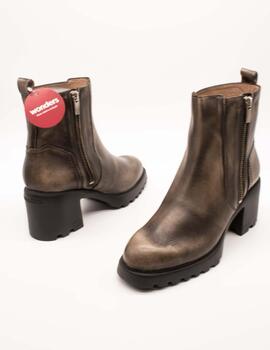 Botín Wonders G-7206 Asport Taupe de Mujer