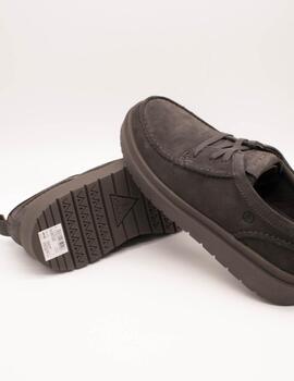 Zapato Clarks 26183404 Polden Moc Dark Grey de Hombre