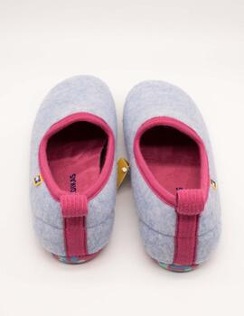 Zapatilla de Casa Nordikas 2610 Dinamic Celeste de Mujer
