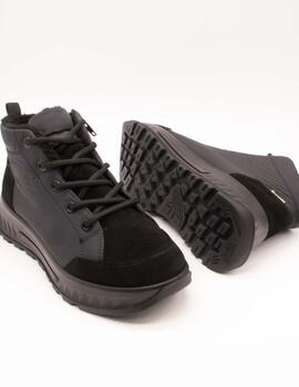 Botín Ara 12-26407-01 Hy-Velour Schwarz de Mujer