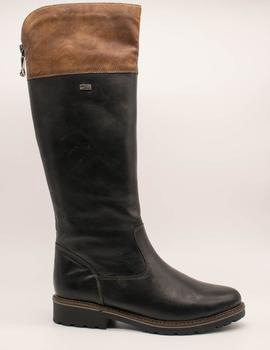 Bota Remonte 6581-02 black comb tex de mujer.