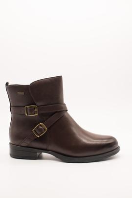 Botín Clarks Cheshuntbe GTX dark brown de mujer.