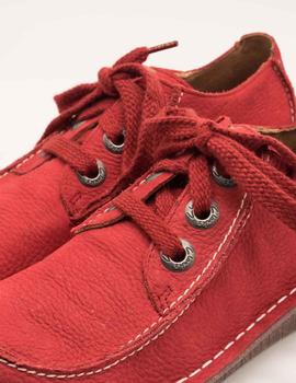 Zapato Clarks Funny Dream red nubuck de mujer.
