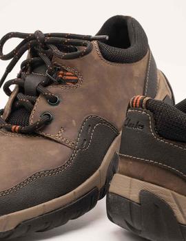 Deportivo Clarks Walbeck Edge Waterproof brown de hombre.