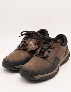 Deportivo Clarks Walbeck Edge Waterproof brown de hombre.