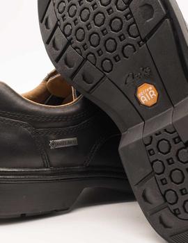 Zapato Clarks Rockie Lo GTX black de hombre.