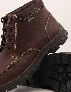 Botín Clarks Stanten Time Mahogany GTX de hombre.