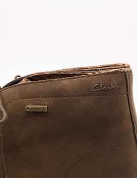 Botín Clarks Chilver Hi GTX dark brown de hombre.