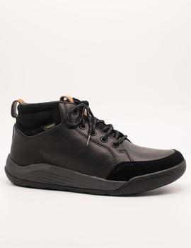 Botín Clarks AshcombeMidGTX black de hombre.