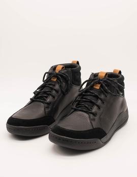 Botín Clarks AshcombeMidGTX black de hombre.