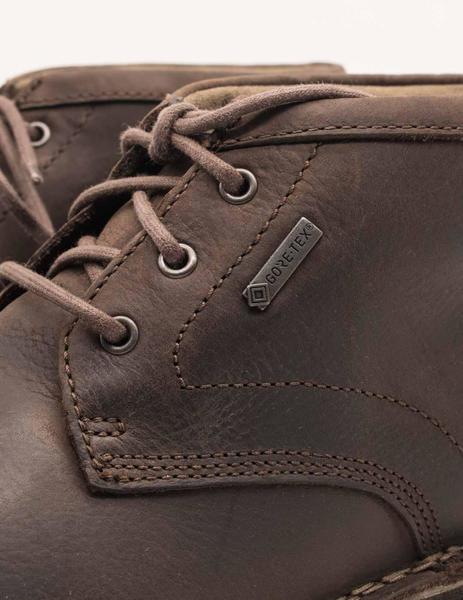 adjetivo Escepticismo chisme Botín Clarks Lawes Mid GTX dark brown de hombre.