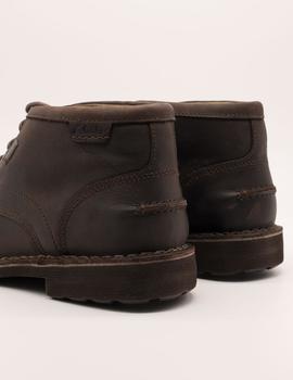 Botín Clarks Lawes Mid GTX dark brown de hombre.
