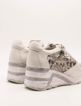 Deportivo Cetti C-1143 sweet off white-serpiente de mujer.