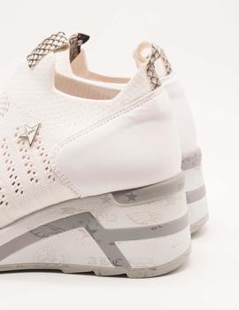 Deportivo Cetti C-1190 Knitting blanco de mujer.
