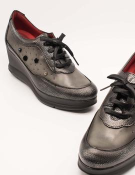 Zapato José Sáenz 5155-J-Z plata/gris de mujer.