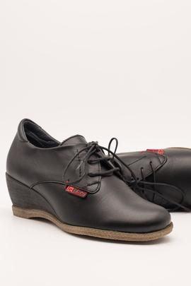 Zapato José Sáenz modelo 348-T negroTex de mujer.