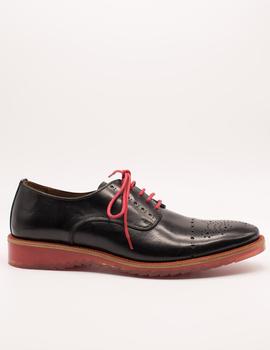 Zapato Angel Infantes 42082 búfalo negro de hombre.