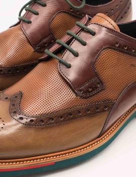 Zapato Angel Infantes 28042 rustic verde de hombre.