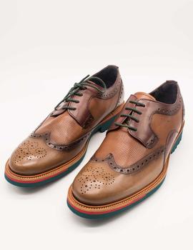 Zapato Angel Infantes 28042 rustic verde de hombre.