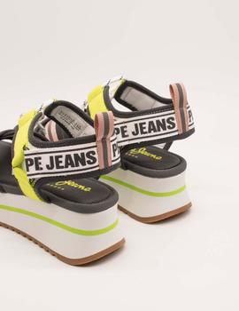 Sandalia Pepe Jeans FUJI LACES middle PLS90506 de mujer.