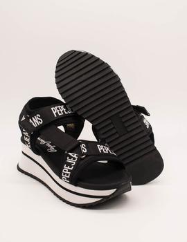 Sandalia Pepe Jeans FUJI PEPE black PLS90505 de mujer.