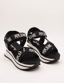 Sandalia Pepe Jeans FUJI PEPE black PLS90505 de mujer.