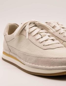 Zapato Clarks CraftRun Lace White Suede Combi de mujer.
