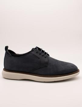 Zapato Clarks  Brantin Low Navy Nubuck de hombre.