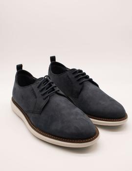 Zapato Clarks  Brantin Low Navy Nubuck de hombre.