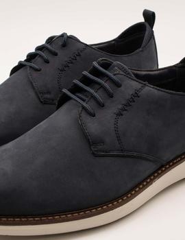 Zapato Clarks  Brantin Low Navy Nubuck de hombre.