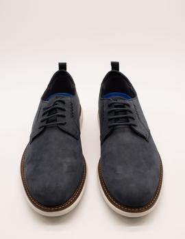 Zapato Clarks  Brantin Low Navy Nubuck de hombre.