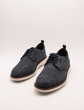 Zapato Clarks  Brantin Low Navy Nubuck de hombre.