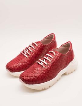 Zapato Kess 17800 trenzado flad red de mujer.