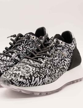 Deportivo Cetti 1153 SWEET GRAFITI NEGRO-BLANCO de mujer.
