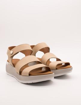 Sandalia Paula Urban 8-228 nabuk taupe de mujer.