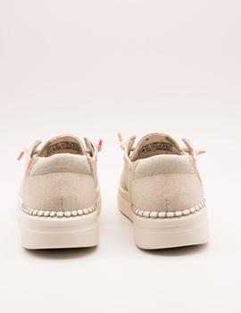 Zapato Hey Dude WENDY RISE CHAMBRAY SANDSHELL de mujer.