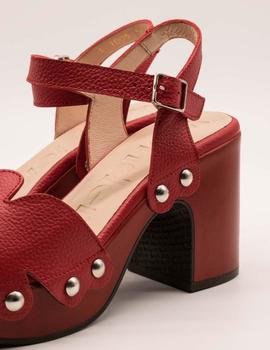 Sandalia Wonders L-1005 WILLER ROJO de mujer.