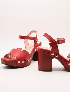 Sandalia Wonders L-1005 WILLER ROJO de mujer.