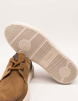 Zapato Clarks Cambro Lace Tan Nubuck de hombre.