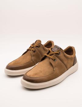 Zapato Clarks Cambro Lace Tan Nubuck de hombre.