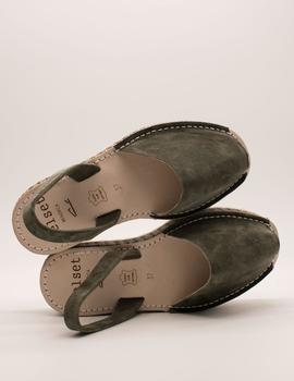 Sandalia Belset V160 BABY SILK MILITARE de mujer.