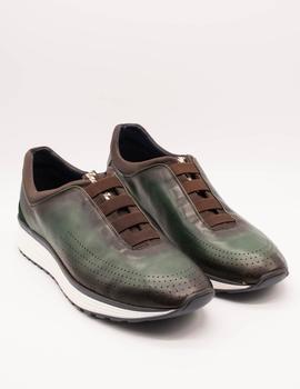 Zapato Angel Infantes 23016V Victoria Verde de hombre.